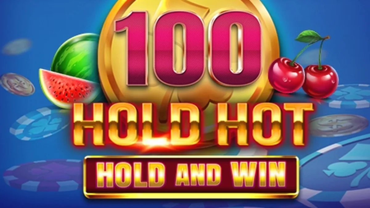 Interface do jogo de slot 100 Hold Hot Hold and Win com símbolos clássicos